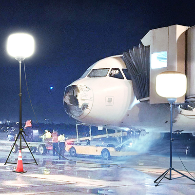 لامپ های بالون سفید موبایل فیلم 500W LED Light Tower LED برای ساخت و ساز مهندسی