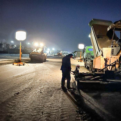 چراغ بالون LED فوق العاده روشن 1000W LED بالون برج نور قابل حمل برای سایت ساختمانی