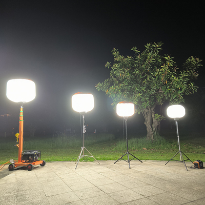 چراغ کار قابل حمل متنوع 700 وات بالون چراغ LED برج برای نگهداری جاده