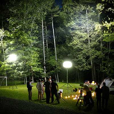 چراغ های بالون LED سه پایه 200 وات برج نورپردازی بالون ماه برای کمپینگ در فضای باز