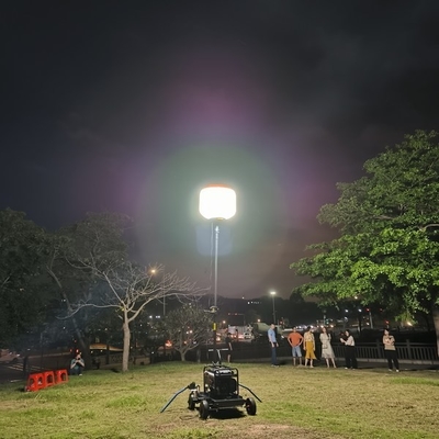 IP65 ضد آب 500W 800W 1400W لامپ بالون تلفن همراه خورشیدی قابل حمل چراغ برج ژنراتور LED نور کار