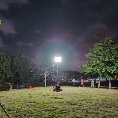 IP65 ضد آب 500W 800W 1400W لامپ بالون تلفن همراه خورشیدی قابل حمل چراغ برج ژنراتور LED نور کار
