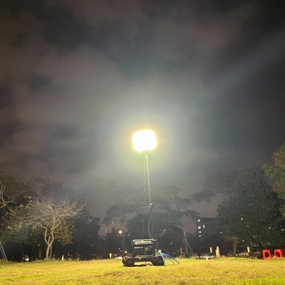 LED 60W-1400W بالون کار نور برج 360 درجه روشنایی برای استفاده در خارج از خانه