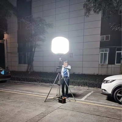 200W منبع نور LED برج نور بالون در فضای باز قابل حمل برای ساخت و ساز یا رویدادها