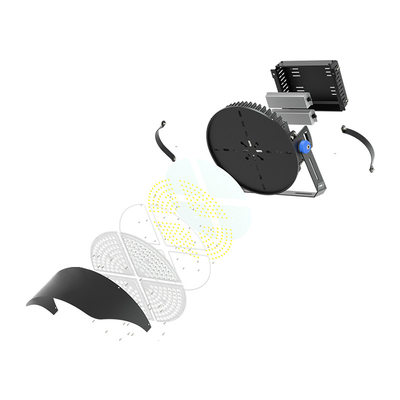 چراغ های ورزشی LED گرد 1800W Ra70 Ra80 چراغ میدان ورزشی برای سالن های ورزشی
