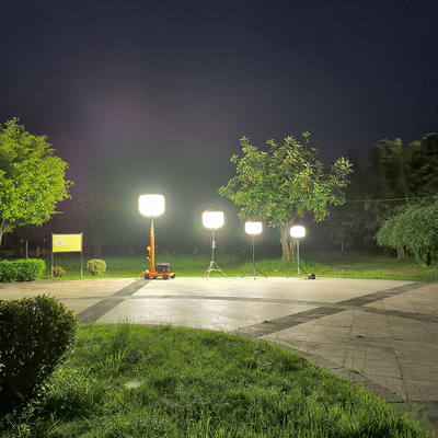 چراغ های بالون Led قابل حمل ساخت 320W برج چراغ دیزل برای روشنایی موقت