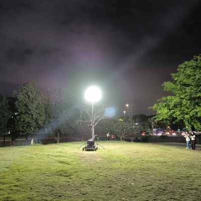 700W چراغ بادکنک LED 112000lm در فضای باز برج نور برای روشنایی صنعتی