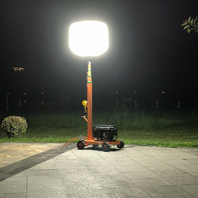 چراغ های ترولی LED برج چراغ بالون 1400W برج چراغ برای آتش سوزی و نجات