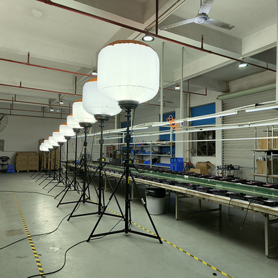 AC220V قابل حمل LED نور کار 1400W محل کار LED بادکنک برج نور برای اجرای قانون