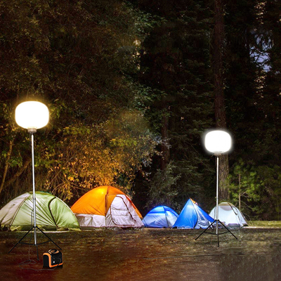 28000Lumen برج نور قابل حمل 200 وات LED بادکنک نور برای کمپینگ