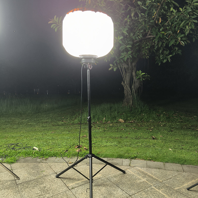 نور LED بدون شعله دار با سه پایه 150W برج نور بالون LED برای اردوگاه