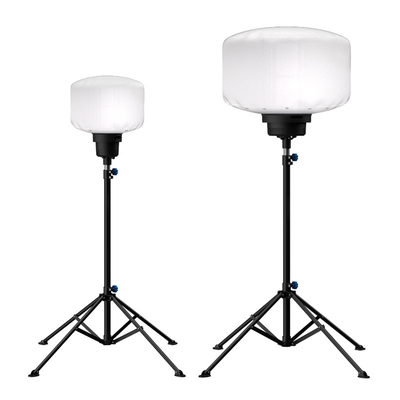 نور LED بدون شعله دار با سه پایه 150W برج نور بالون LED برای اردوگاه