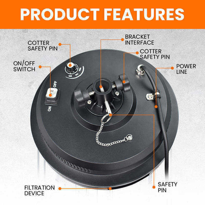 500W-1400W چراغ بالون LED IP65 50000Hrs 360° پوشش همه جانبه