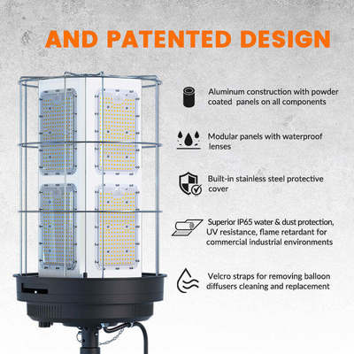 چراغ بالونی LED 500 وات IP65 50000 ساعت 160lm/W AC90-305V
